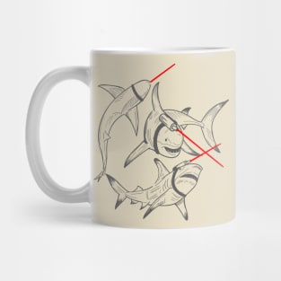 Sharks with Laser Beams Mug